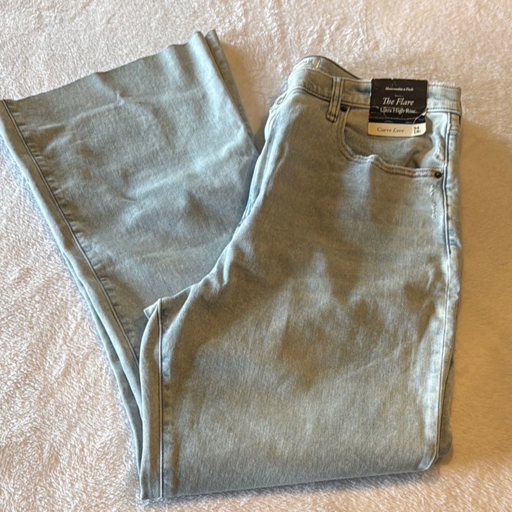 Abercrombie & Fitch Curve Love - flare  - Women's  Jeans